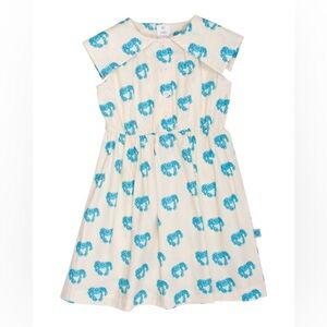 WYNKEN Sail Collar Sundress in Turquoise, Girl’s Size 4Y